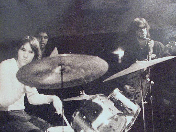 Jack on drums for the Stycks at Louann's 1970
